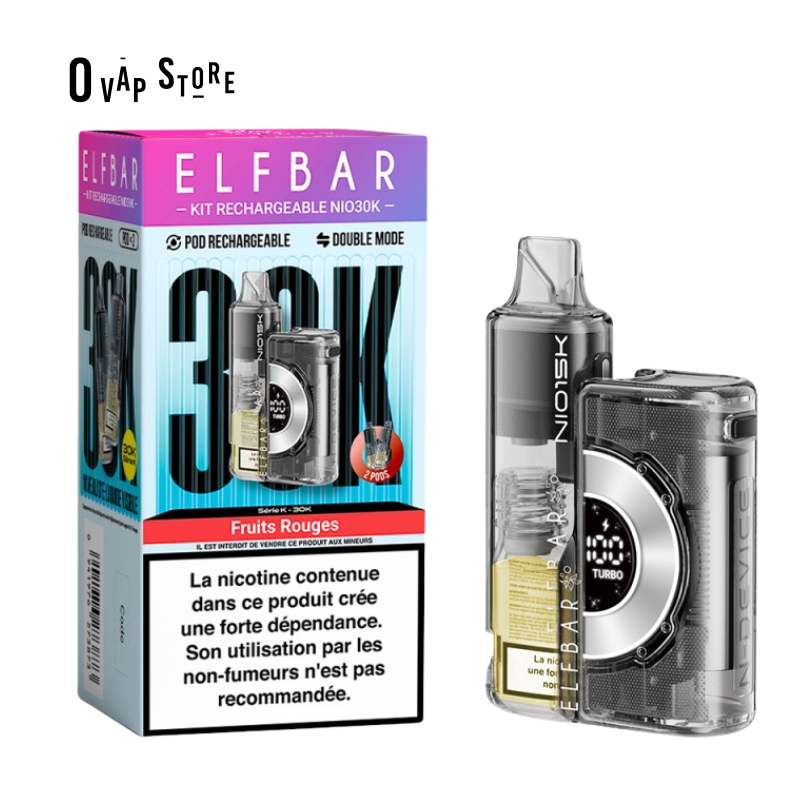Puff Fruits Rouges NIO30K - ElfBar 30K Pod Rechargeable