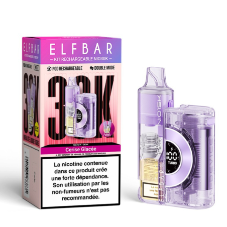 Puff Cerise Glacée NIO30K - ElfBar 30K Pod Rechargeable