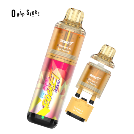 Puff Banane à la Fraise 32K - Big Puff Rocket Pod Rechargeable