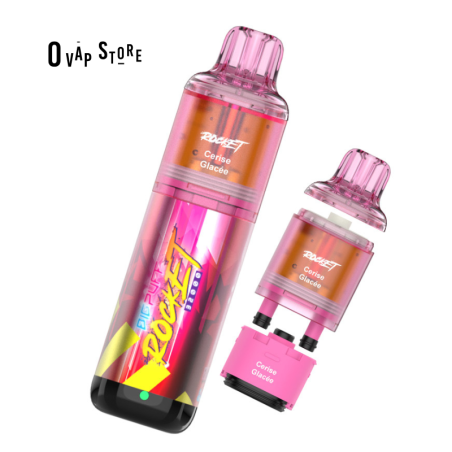 Puff Cerise Glacée 32K - Big Puff Rocket Pod Rechargeable