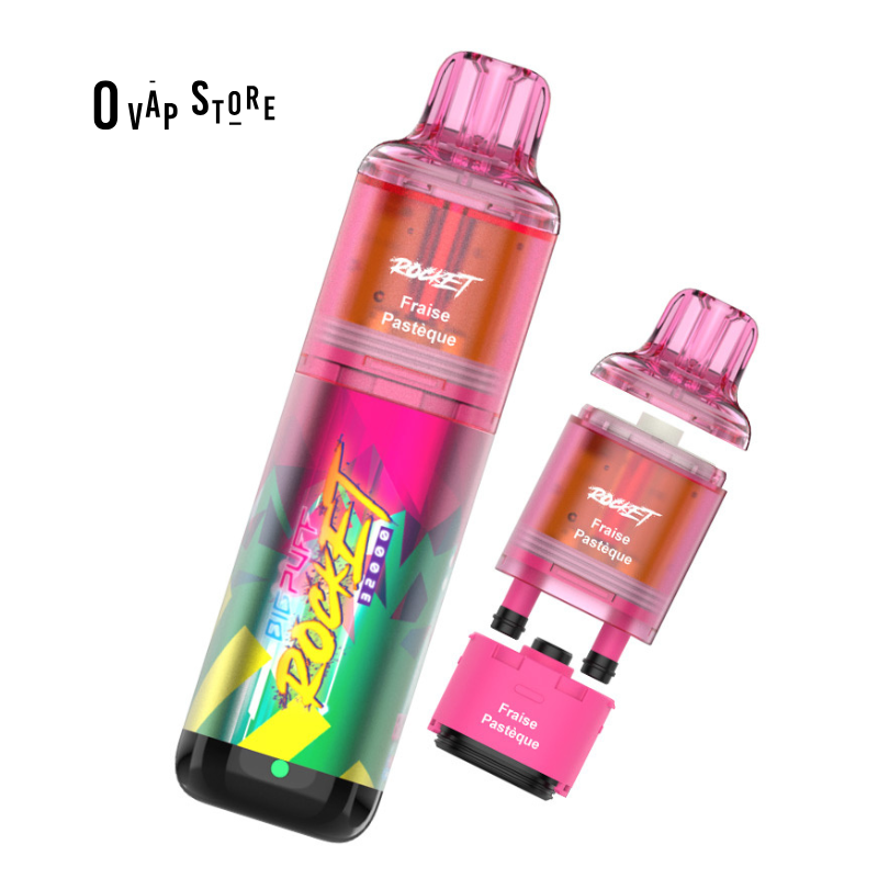 Puff Fraise Pastèque 32K - Big Puff Rocket Pod Rechargeable