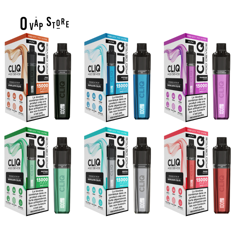 Puff Rechargeable CLIQ 15K - AVM Vampire Vape