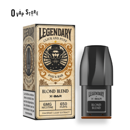 Pod Blond Blend Legendary 2ml Click & Puff - X-Bar