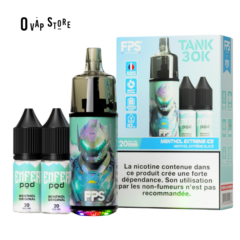 Kit Puff Enfer Pod Tank 30K Menthol Original - FPS / Vape47