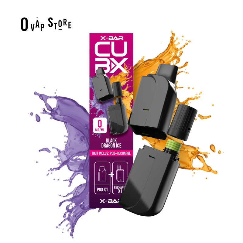 Recharge Black Dragon Ice CUB-X (Pod+Reservoir) - X-Bar