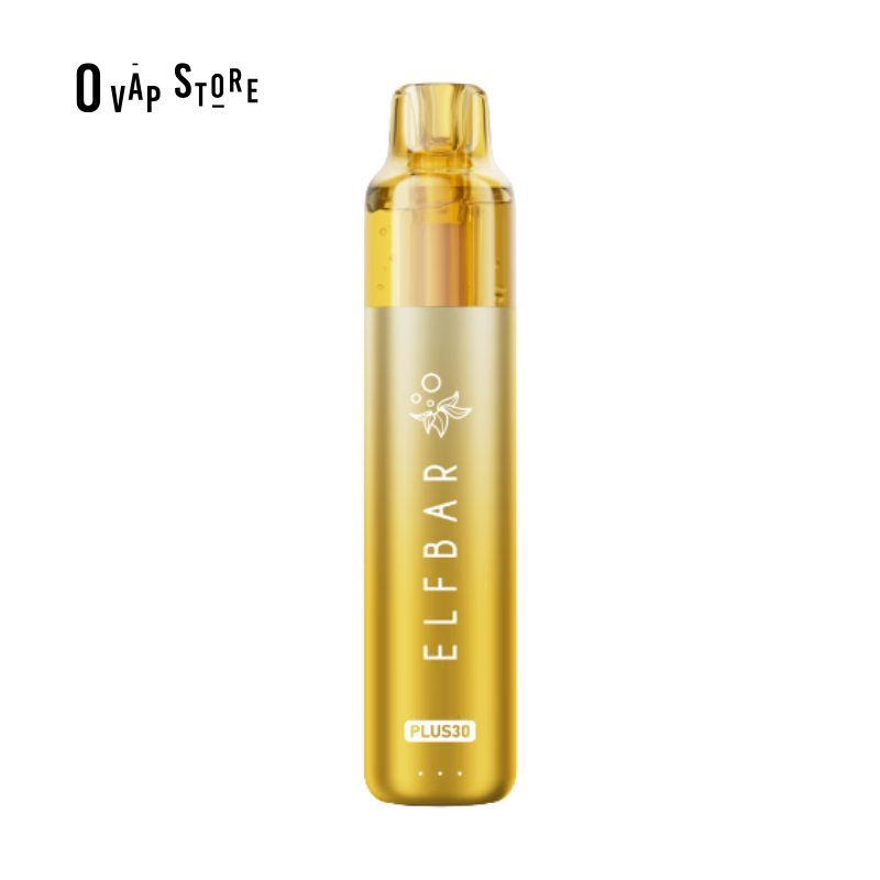 Puff Pomme Pêche PLUS30 - ElfBar PLUS30 Pod Rechargeable