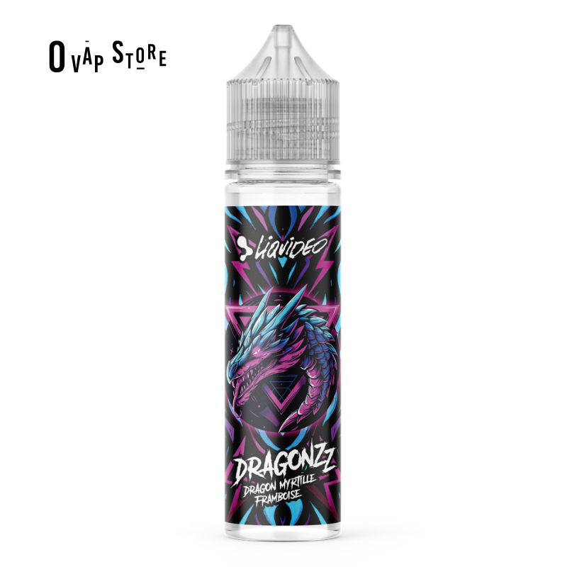 E-liquide Dragonzz Myrtille Framboise 50ml - Liquideo