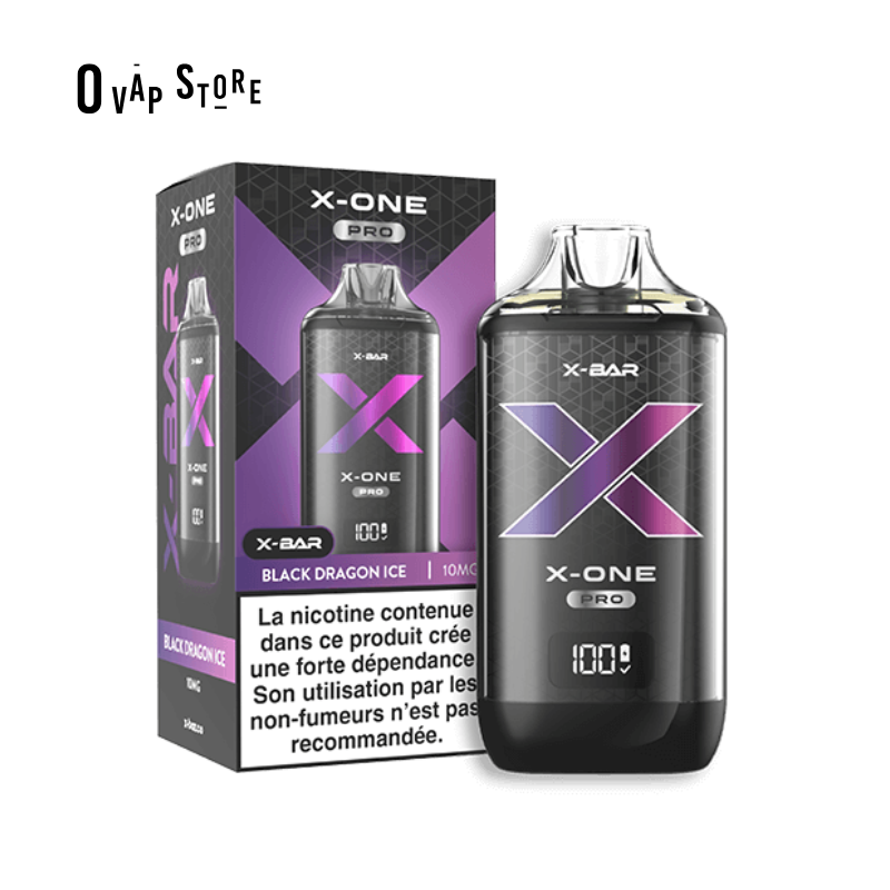 Kit Black Dragon Ice X-One Pro (Puff Rechargeable) - X-Bar
