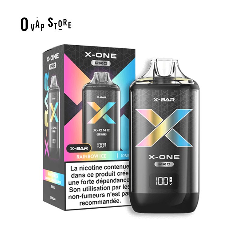 Kit Rainbow Ice X-One Pro (Puff Rechargeable) - X-Bar