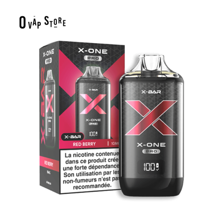 Kit Red Berry X-One Pro (Puff Rechargeable) - X-Bar