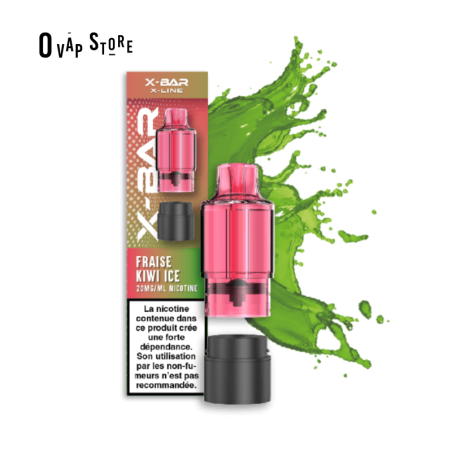 Pod Fraise Kiwi Ice X-Line 15K - X-Bar