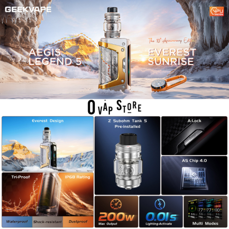 Kit Aegis Legend 5 Everest Sunrise Edition - Geekvape