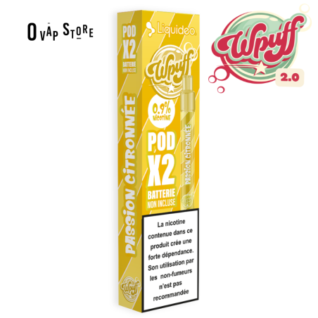 Pods Passion Citronnée x2 Wpuff 2.0 Rechargeable - Liquideo