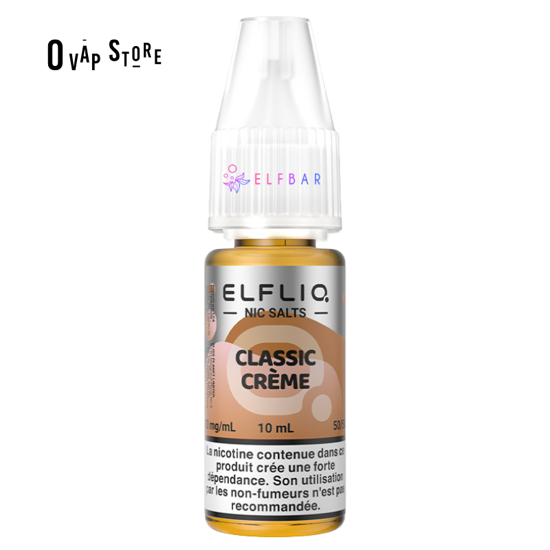 E-liquide Classic Crème 10ml - ELFLIQ Elfbar