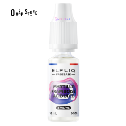 E-liquide Myrtille Framboise Acidulée 10ml Freebase - ELFLIQ Elfbar