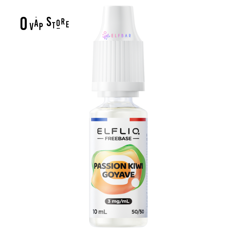 E-liquide Passion Kiwi Goyave 10ml Freebase - ELFLIQ Elfbar