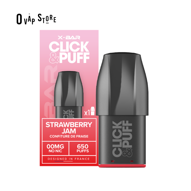 Pod Confiture de Fraise 2ml Click & Puff - X-Bar