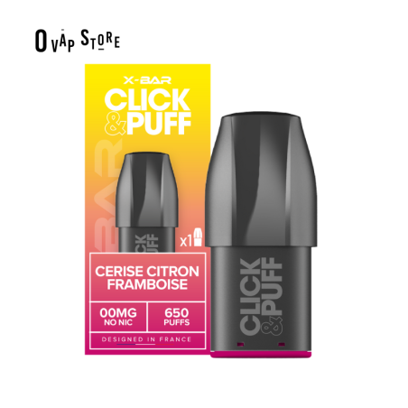 Pod Cerise Citron Framboise 2ml Click & Puff - X-Bar