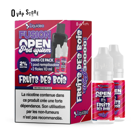 Pack Fruits des Bois 30K - Wpuff Fusion Open Pod System Liquideo