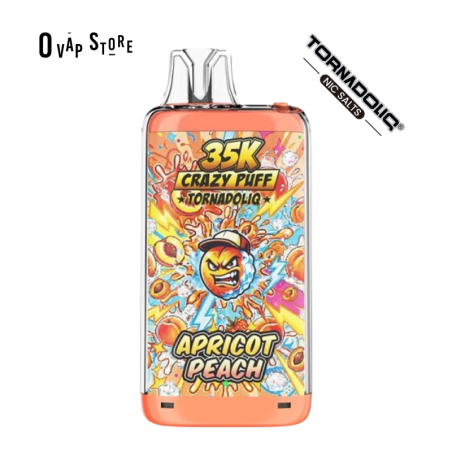 Puff Rechargeable Apricot Peach - Crazy Puff / Tornadoliq 35K