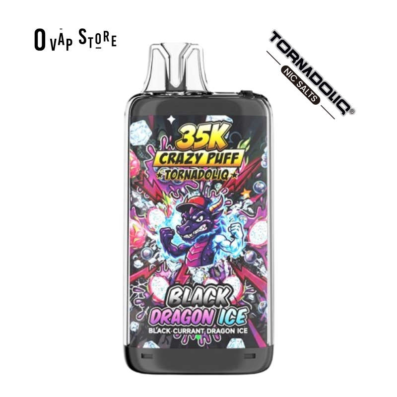 Puff Rechargeable Black Dragon Ice - Crazy Puff / Tornadoliq 35K