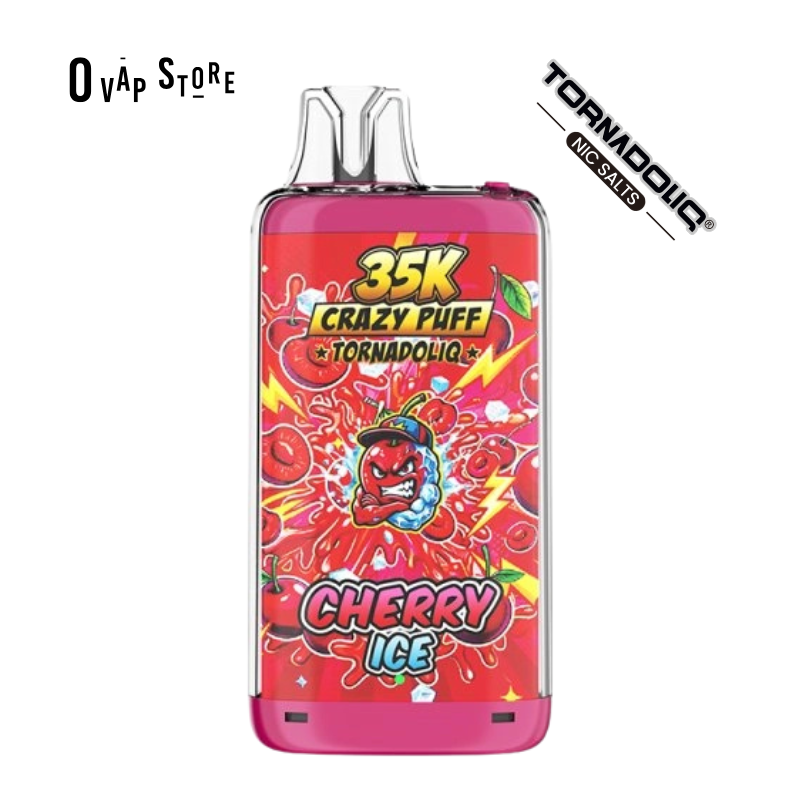 Puff Rechargeable Cherry Ice - Crazy Puff / Tornadoliq 35K
