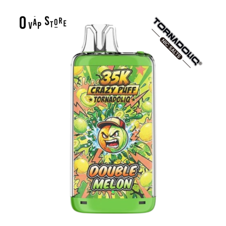 Puff Rechargeable Double Melon - Crazy Puff / Tornadoliq 35K