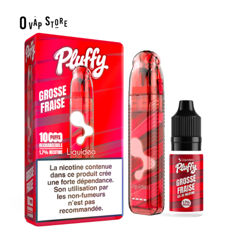 Puff Rechargeable Grosse Fraise - Pluffy Liquideo