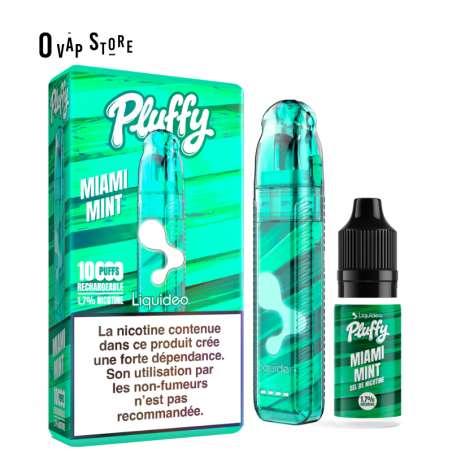 Puff Rechargeable Miami Mint - Pluffy Liquideo