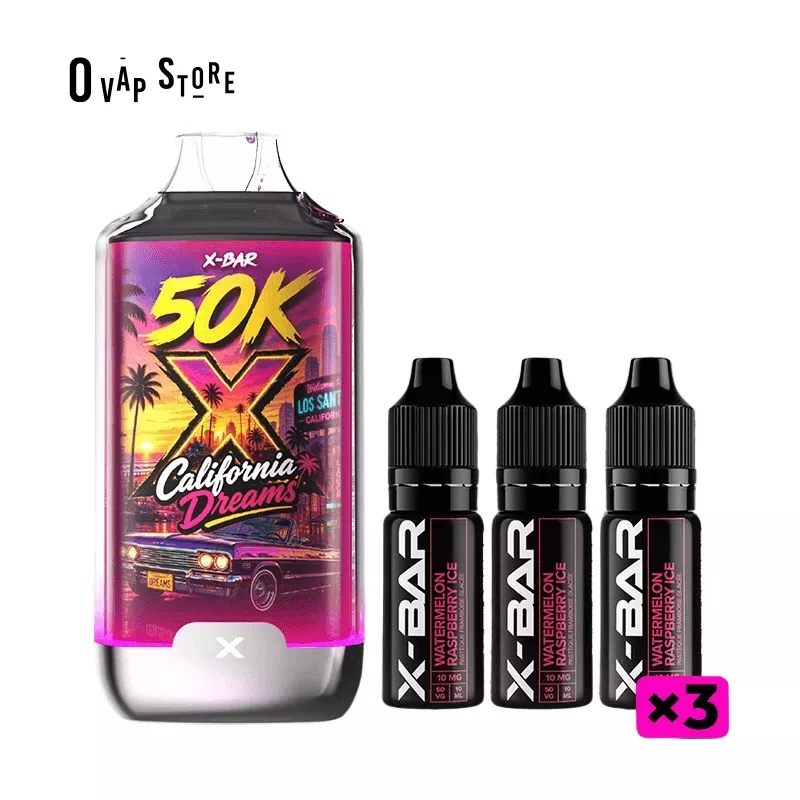 Puff Rechargeable California Dreams - 50K Ice City X-Bar