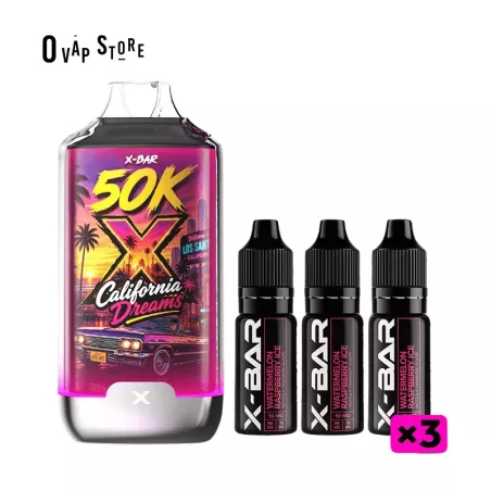 Puff Rechargeable California Dreams - 50K Ice City X-Bar