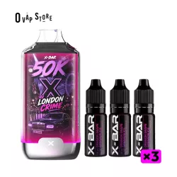 Puff Rechargeable London Crime - 50K Ice City X-Bar