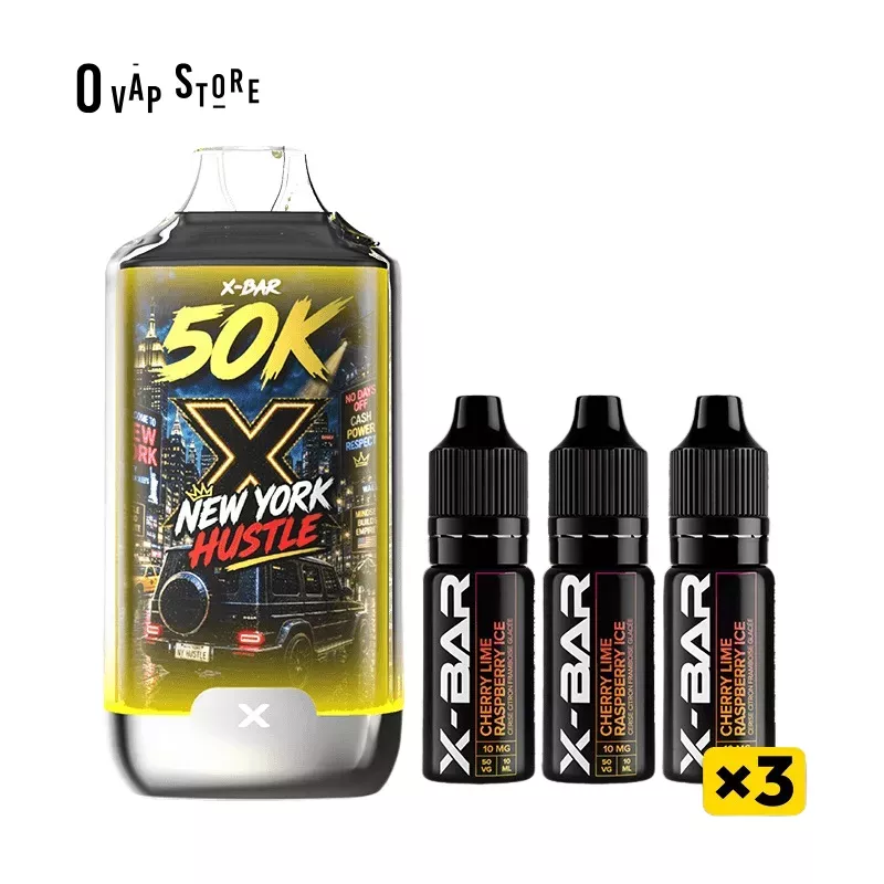 Puff Rechargeable New York Hustle - 50K Ice City X-Bar