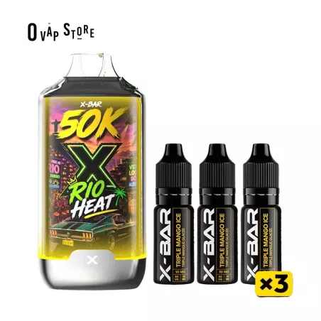 Puff Rechargeable Rio Heat - 50K Ice City X-Bar