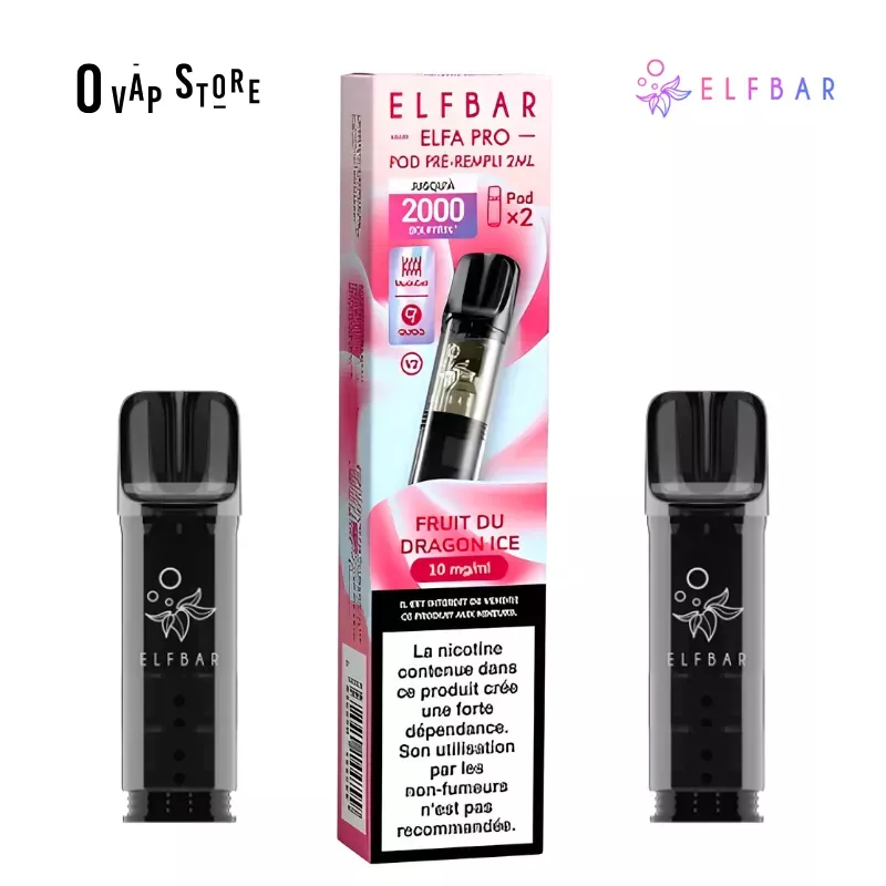 Pod Fruit du Dragon Ice 2ml x2 ELFA Pro - Elfbar
