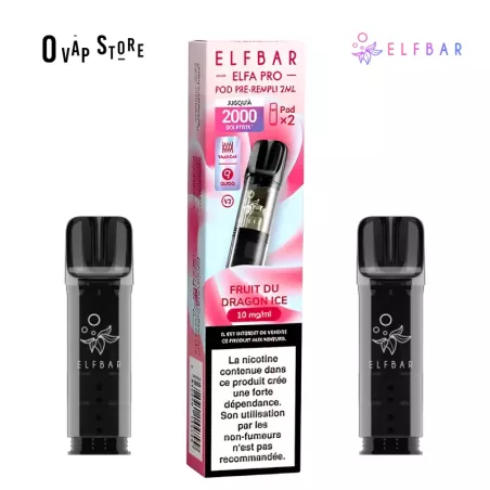 Pod Fruit du Dragon Ice 2ml x2 ELFA Pro - Elfbar