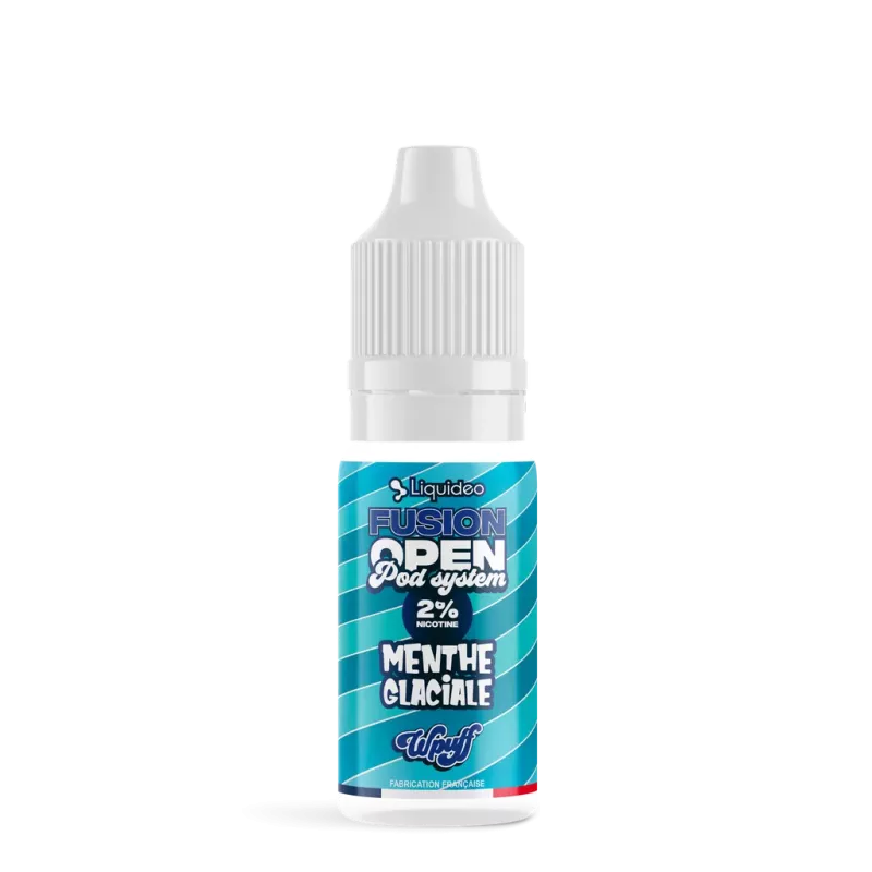 E-liquide Menthe Glaciale 10ml - Wpuff Fusion Open Pod System Liquideo