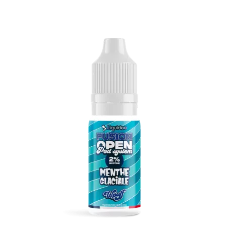 E-liquide Menthe Glaciale 10ml - Wpuff Fusion Open Pod System Liquideo