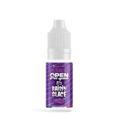 E-liquide Raisin Glacée 10ml - Wpuff Fusion Open Pod System Liquideo