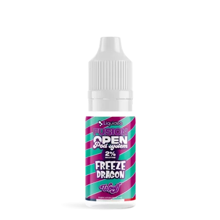 E-liquide Freeze Dragon 10ml - Wpuff Fusion Open Pod System Liquideo