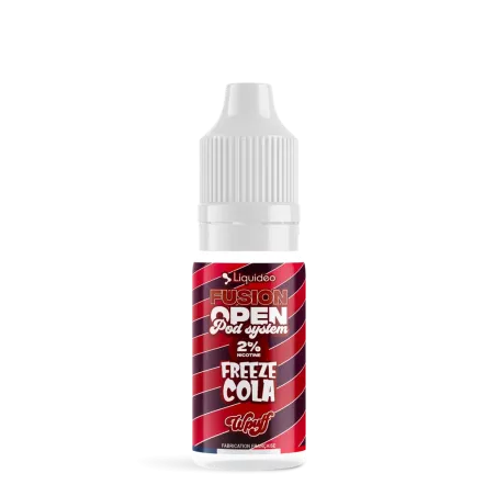 E-liquide Freeze Cola 10ml - Wpuff Fusion Open Pod System Liquideo