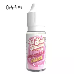 E-liquide Ice Cream Fraise 10ml - Liquideo Wsalt Flavors