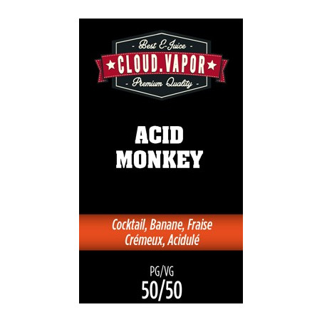 E-liquide Acid Monkey 50ml - Cloud Vapor