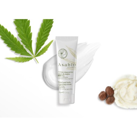 Crème Réparatrice Mains et ongles CBD - Asabio