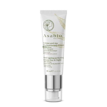 Crème anti-age perfectrice jour et nuit CBD - Asabio