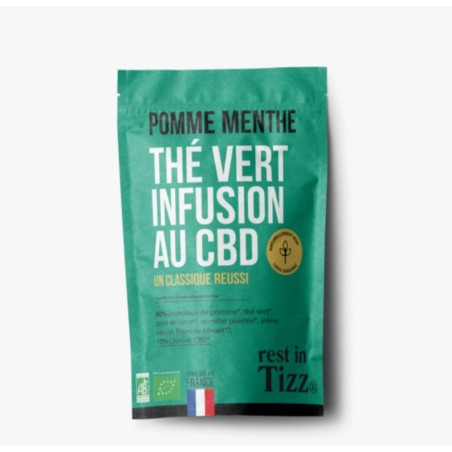 Infusion CBD / Thé Vert Pomme Menthe - TIZZ