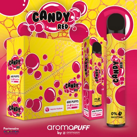 Puff Jetable Candy Red - Aromapuff Aromazon