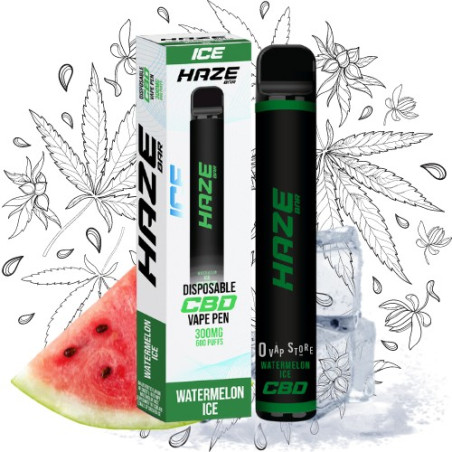 Puff Watermelon Ice CBD 3% - Haze Bar