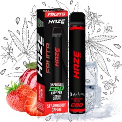 Puff Strawberry Cream CBD 3% - Haze Bar