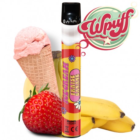 Puff Ice Cream Banane Fraise - WPuff Liquideo
